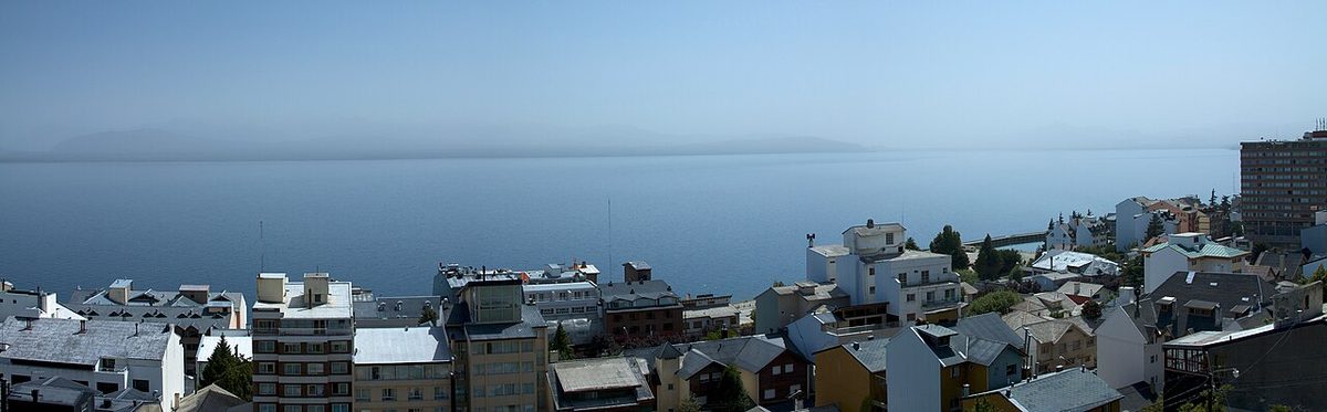Lakeside town of Bariloche beside Nahuel Huapi in northern Argentine Patagonia