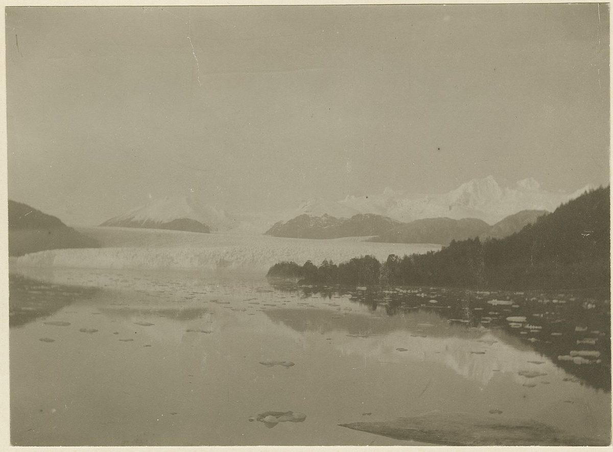 Snow-covered Patagonia mountains and a remote winter road