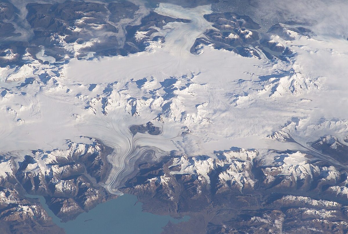 Clouds racing over Monte Fitz Roy near El Chalten in volatile Patagonia weather