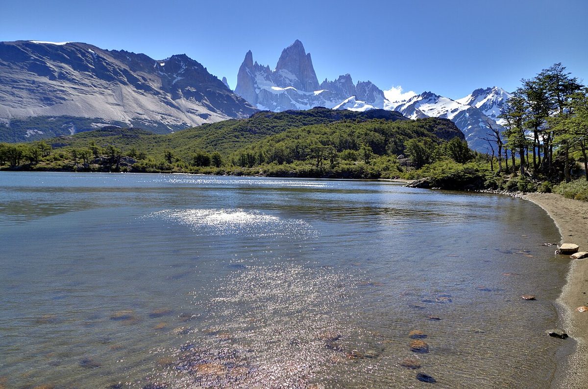 Laguna Capri with Mount Fitz Roy, near a popular El Chalten campsite