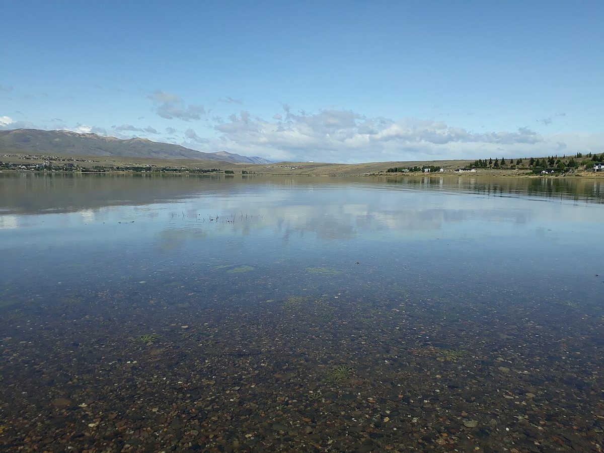 The town of El Calafate on the shore of Lago Argentino in Patagonia