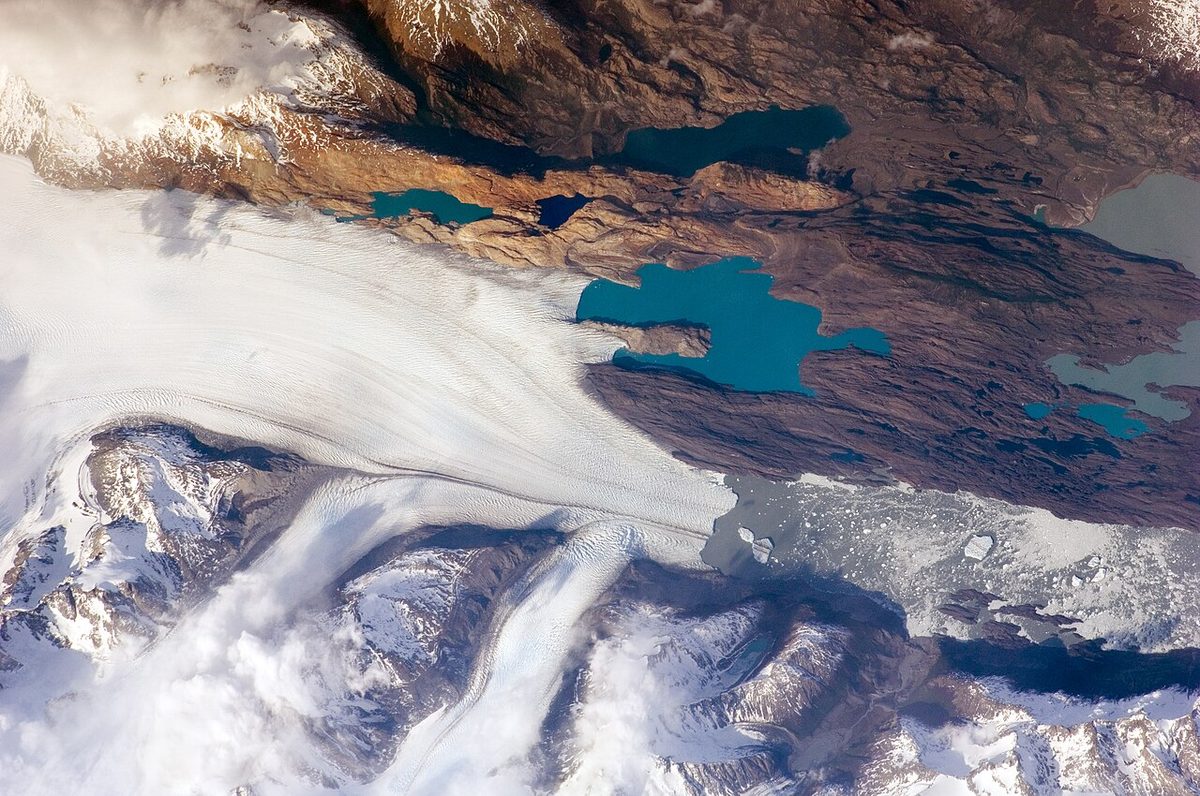 Upsala Glacier and icebergs seen on the Todo Glaciares tour from Lago Argentino in Patagonia