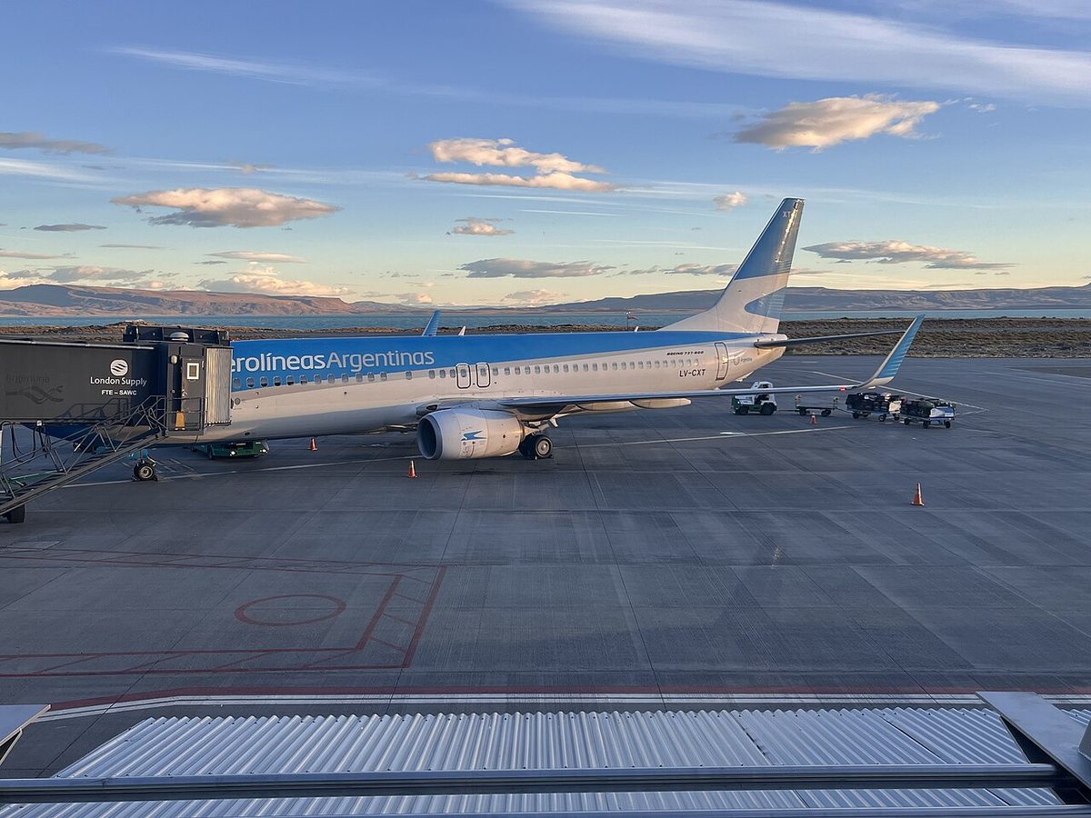 El Calafate airport (Comandante Armando Tola International, FTE), the gateway to Los Glaciares in Patagonia
