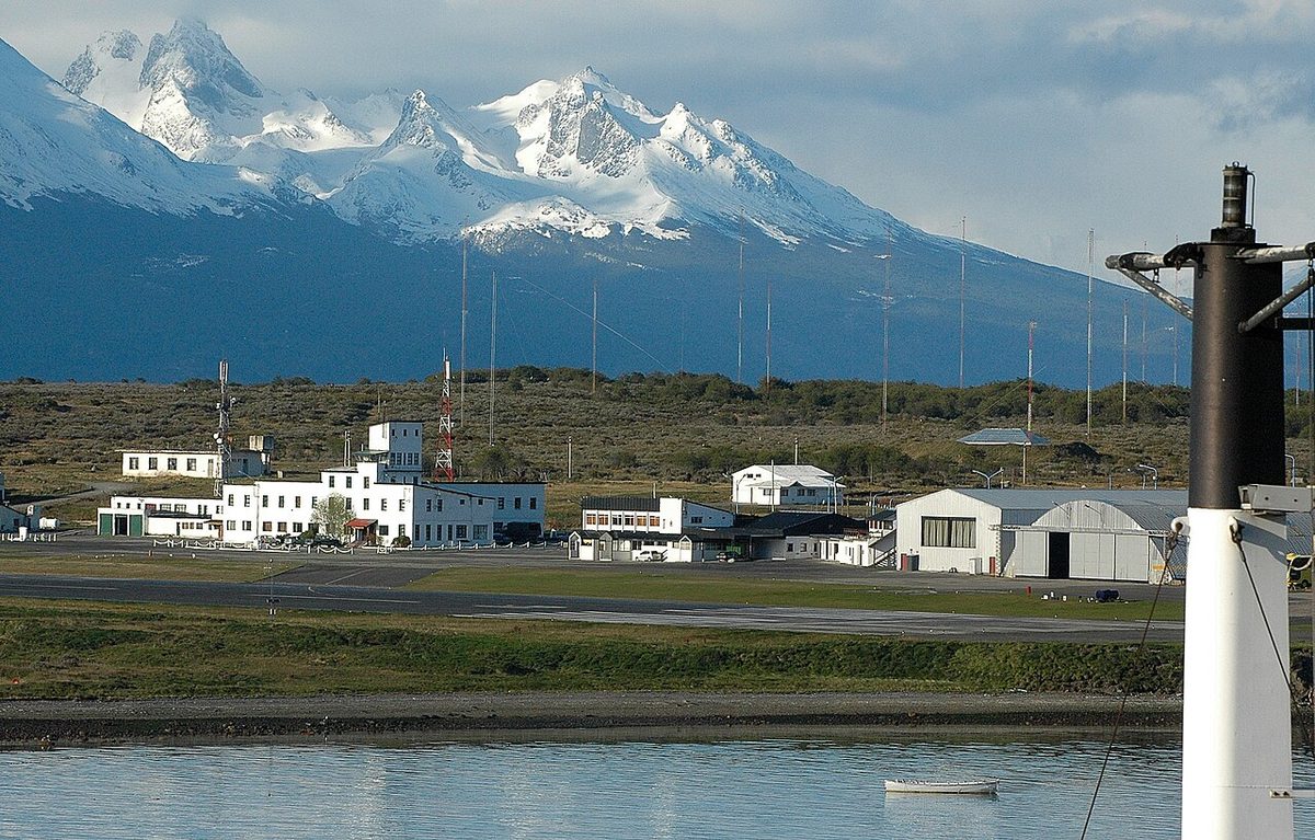 The port of Ushuaia on the Beagle Channel, the gateway for Antarctica cruises