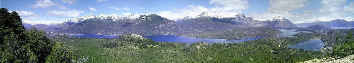 A lake and mountain landscape near Bariloche in northern Patagonia