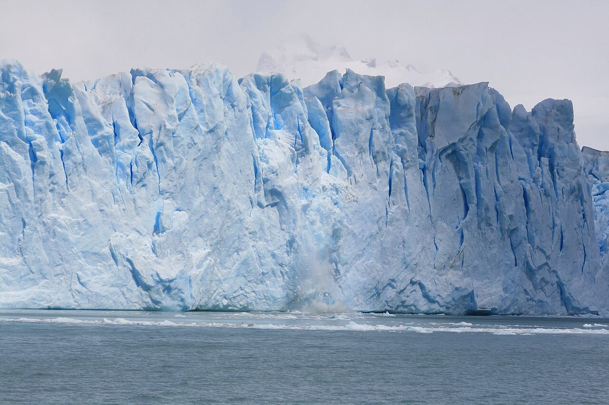 The ice front of Perito Moreno Glacier, one of the paid excursions that pushes a Patagonia budget up