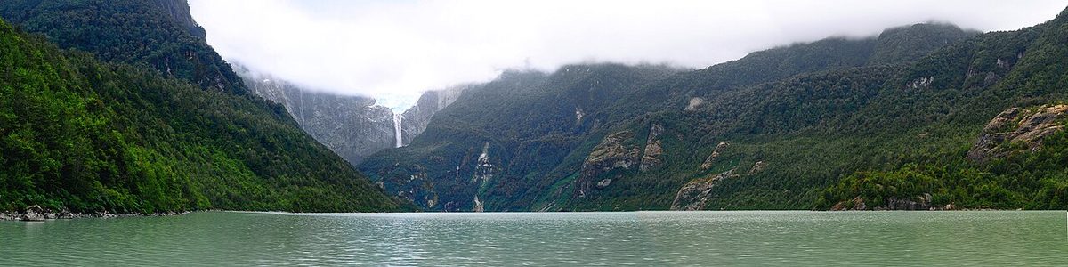 The Ventisquero Colgante hanging glacier in Queulat National Park, Chile