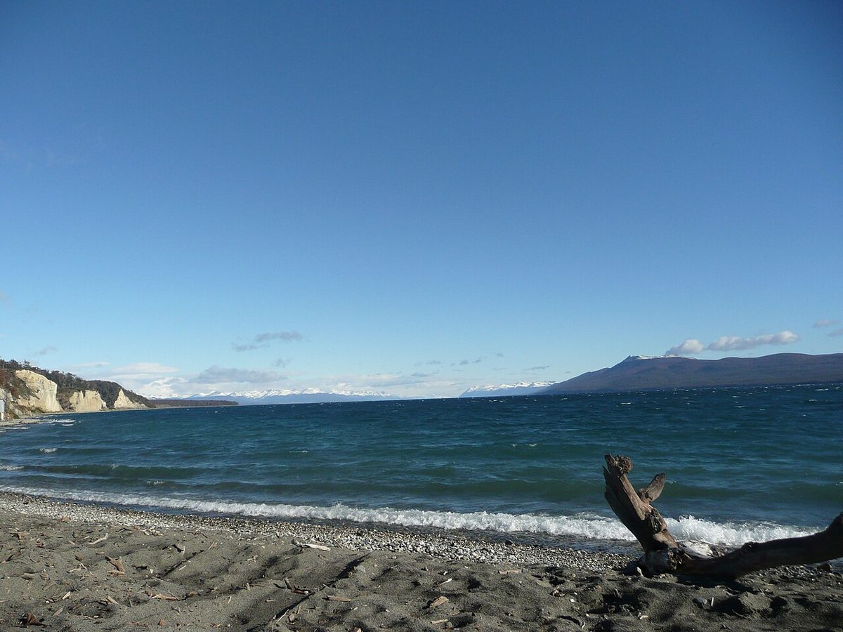 Lago Roca in Tierra del Fuego National Park near Ushuaia, where camping in the four wild camping areas is free but registration is mandatory